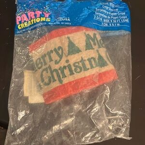Vintage never opened Merry Christmas crepe streamer